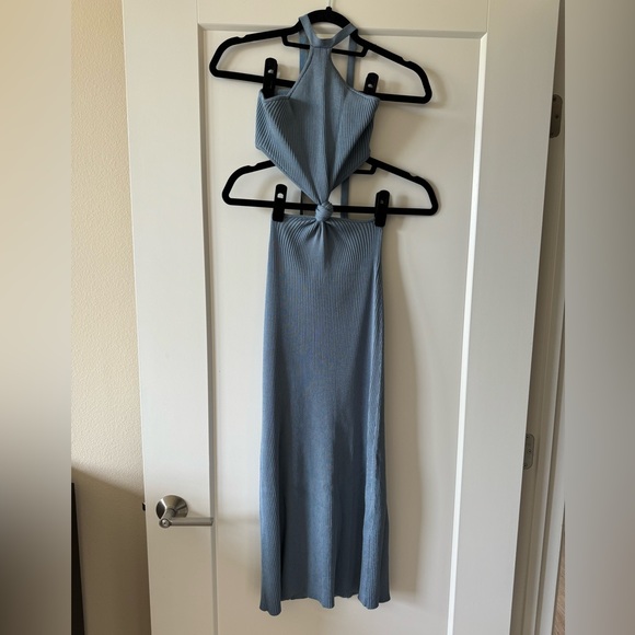 Cult Gaia Cameron Knit Midi Dress in Blue size XS - Picture 6 of 9